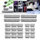 thumbnail image 1 of 24 unids/set 6/ Pin Cable peine abrazadera Clip organizador tocador para ordenador profesional organizador de cables accesorios de instalar negro Macarena peine para cables, 1 of 8