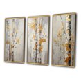 thumbnail image 3 of Designart "Tree Of Grey & Yellow III" Floral & Botanical Framed Wall Art Set Of 3 - Yellow Tree Monochrome Frame Gallery Wall Set For Home Decor, 3 of 6