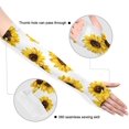 thumbnail image 3 of Manches de Bras de Tournesol avec Trou de Pouce UV Protection Solaire Respirante Manches de Bras de Refroidissement pour le Cyclisme Course Baskrtball Conduite Pêche, 3 of 7