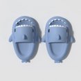 thumbnail image 1 of Zapatillas ligeras de tiburón para mujer y hombre, chanclas de baño, zapatos planos antideslizantes para el hogar, sandalias para parejas y niños, Verano, 1 of 4