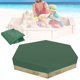 thumbnail image 4 of Cubierta de caja de arena impermeable Hexágono Oxford Tela Verde Anti UV Cubierta de protección de caja de arena Cubierta de piscina para juguetes de arenero Piscina y muebles, 4 of 5