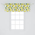 thumbnail image 2 of Ambesonne Lemons Window Valance, Vivid Summer Citrus Blossom, 54" X 18", Yellow and Green, 2 of 3