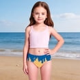 thumbnail image 2 of Shachafan Girls Swimwear Ice Print Swimsuit Kids Two Piece Bathing Sun Swim Trunks Rash Guard Beach Guards Toddlers, 2 of 4