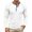 AB63 White, variant on Bainana Long Sleeve Henley Shirts For Men Crew Neck Soft Moisture Wicking T-Shirt Solid Color Regular Fit Everyday Wear Basic Tops Size L