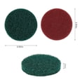 thumbnail image 2 of Pads Drill Power Brush Tile Scrubber Scouring Pads Clean Tool Kit, 2 of 9