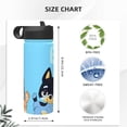 thumbnail image 5 of Lsque Bluey Pattern 18oz Sports Insulated Kettle With Straw Insulated Water Bottle Insulated Tumbler For Men Womans Sports Insulated Kettle, 5 of 8
