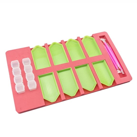 Yajisi Multi-function Diamond Painting Tray Holder Drill Pen Box Organizer DIY Craft Storage Kit