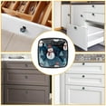 thumbnail image 6 of 4 Pcs Cabinet Handle Drawer Pulls Christmas Snowman Knobs with Screws Square Furniture Office Cabinet Knob Decoration, 6 of 7