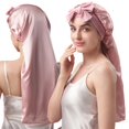 thumbnail image 1 of Gorro de seda YFONG 22 Momme 100% seda de morera para mujer, 1 of 8