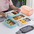 thumbnail image 4 of Student Lunch Box Children's Sealed Fruit Box Box Office Workers Microwave Lunch Box Food Box Work Microwave Oven Heating Lunch Box round Dining Set Table And 4 Chairs, 4 of 5