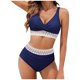 thumbnail image 2 of Trajes de baño para mujer, Trajes de baño para mujer, Traje de baño de mujer con abertura en el cuerpo, cintura alta, cubre el abdomen, traje de baño bikini ajustado para mujer, 2 of 8