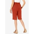 thumbnail image 5 of Roaman's Women's Plus Size Petite Plus Size Soft Knit Pull-On Bermuda Short, 5 of 5