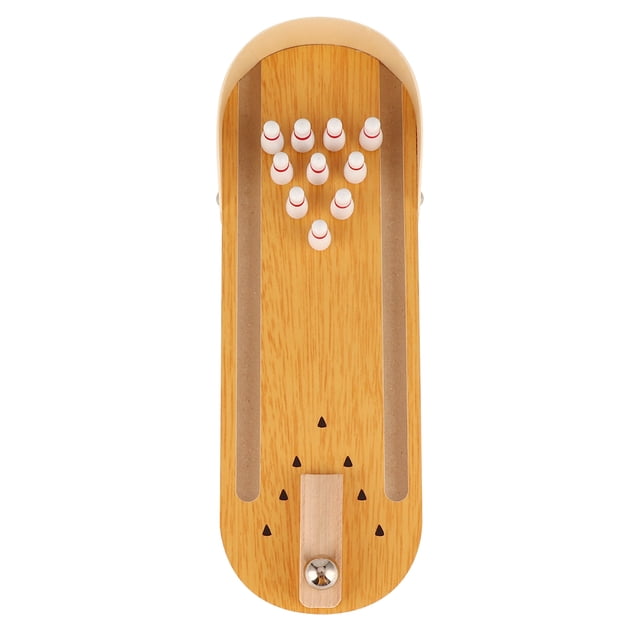 Desktop Bowling Toy, Convenient Practical Beautifully Designed Relieve Tension Mini Bowling Game for Above 3 Years Old for Playing Mini Bowling Toy