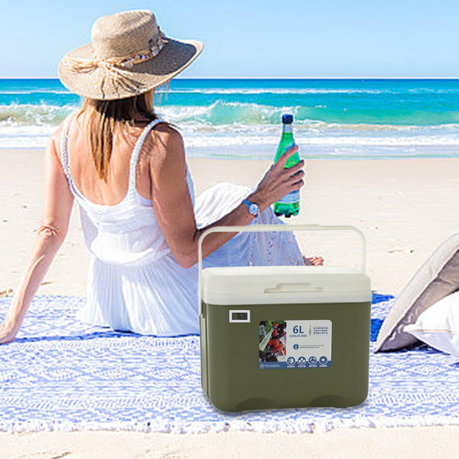 koolsoo Insulated Box Personal Small Ice Chest Insulated Portable for Outdoor Barbecue Sport Drink Breast Milk Food green