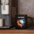 thumbnail image 4 of Personalized Basketball Coffee Mug - Gift for Sports Lovers, Custom Cup With Name, Ceramic 15oz, Customized Fan Black Cup, 4 of 10