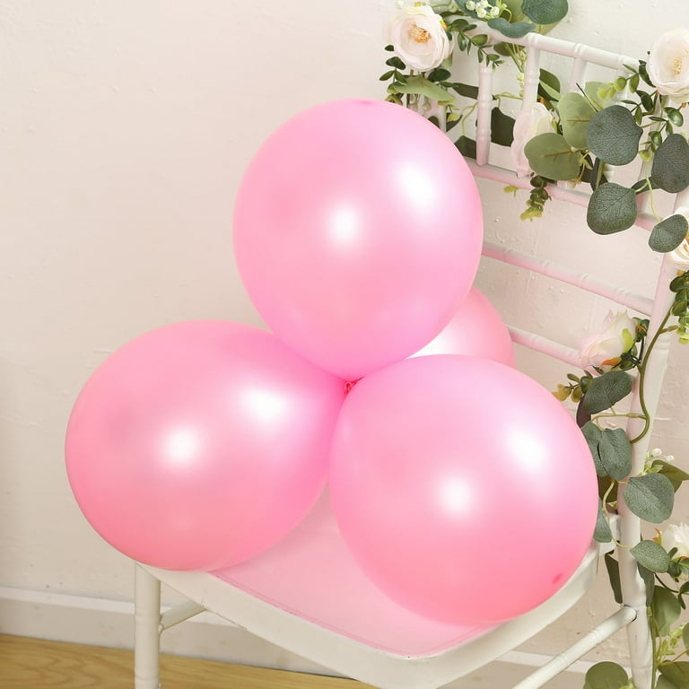 Efavormart 50 Pack Pink Biodegradable Balloons, Eco-friendly