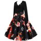 thumbnail image 5 of Vestido de mujer Patchword Vintage Rockabilly Vestidos Vestido de fiesta con lazo de Navidad Fridja  nbo1641, 5 of 7