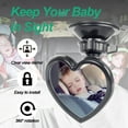 thumbnail image 4 of Baby Rear View Mirror for Car - HD Curved Glass Backseat Safety Monitor, Adjustable Universal Rearview Mirror for Infant, Easy Install Stable Spring Mount, Multi-Functional Auto Accessory, 4 of 6