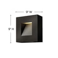 thumbnail image 6 of Luna Outdoor Medium Wall Mount-Satin Black Finish Hinkley Lighting 1647Sk-Led, 6 of 6