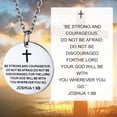 thumbnail image 5 of Mens Dog Tag Necklace with Cross,Shield/Round Engraved Inspiration Jewelry Gifts for Son Men (Gift Wrapped), 5 of 7
