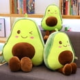 thumbnail image 1 of Plush Avocado Cushion Toy: Soft Cuddly Stuffed Fruit Pillow with Trendy Design, Creative Room Decor Accessory & Adorable Gift for Men Women Aged 15-35, Packaged in Convenient Net Bag for Safe, 1 of 5