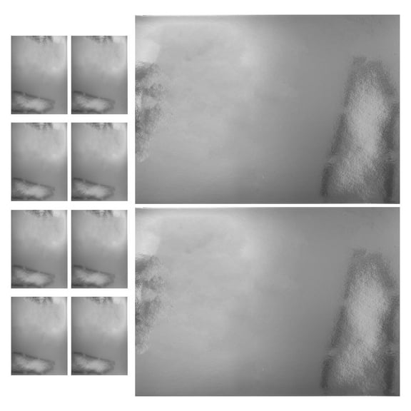 HEATSHAKING 10 Sheets Silver Cardstock Paper Mirror Finish for Crafting Diy Projects Rectangular A4 11.7X8.3X0.04In