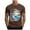 Brown, variant on Mens Graphic T-Shirts Crew Neck Short Sleeve Hawaiian Tropical Palm Tree Floral Tees Tops Muscle Slim Fitted Workout Athletic Gym Shirts