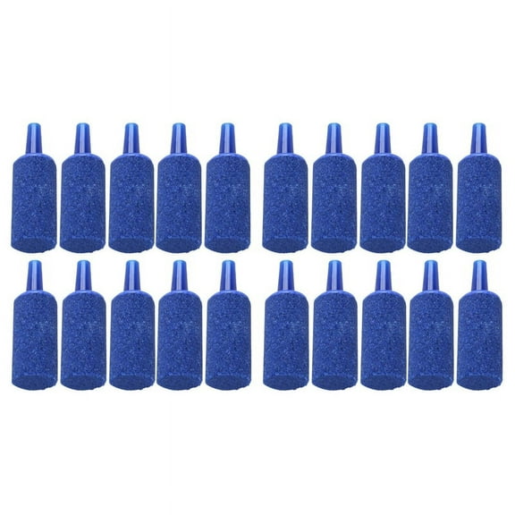 Fish Tank Mineral Air Stone, 20 Pieces, Blue