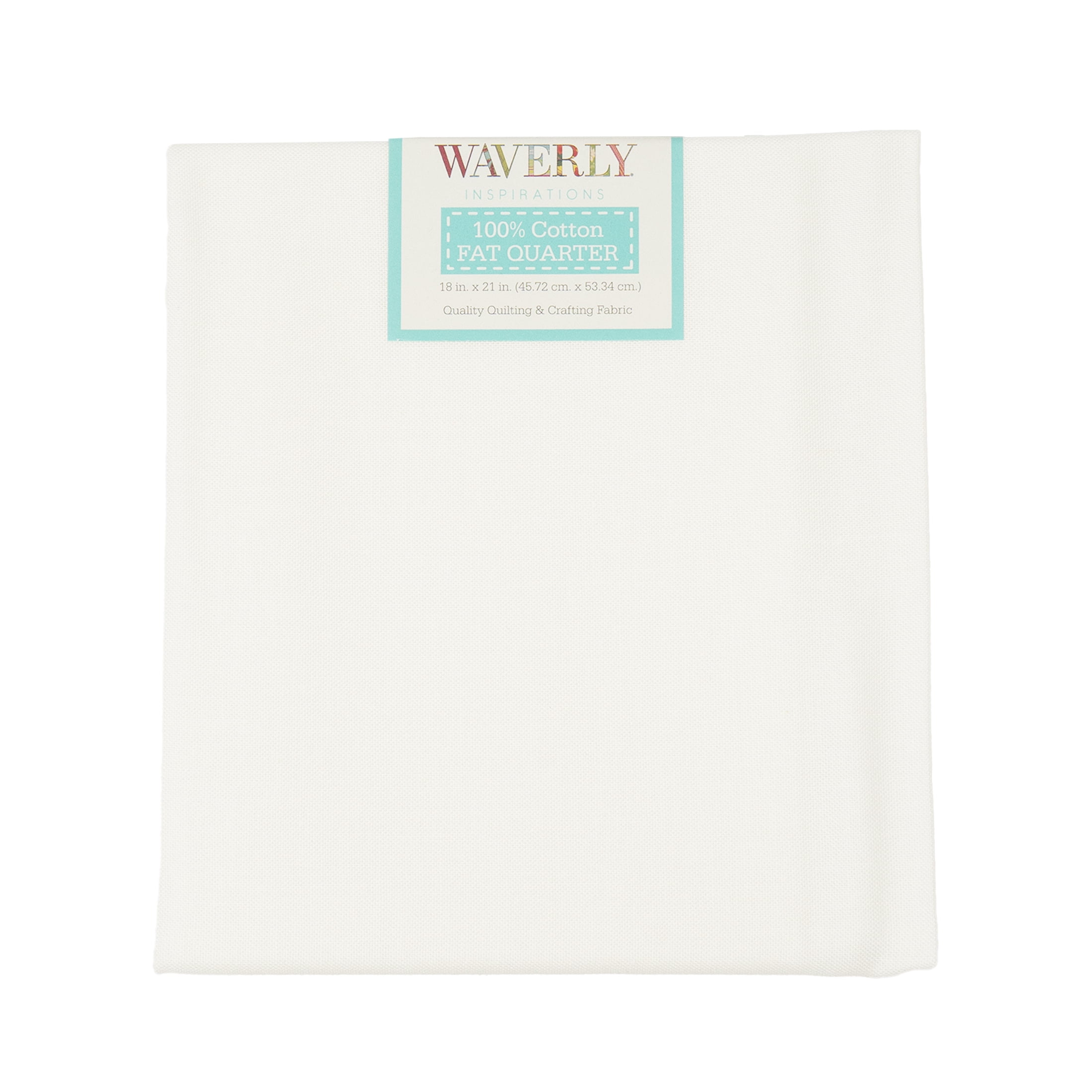 (6 pack) Waverly Inspirations Fat Quarter Precut 100% Cotton Prints Fabric White 18 in x 21 in for Quilting & Sewing