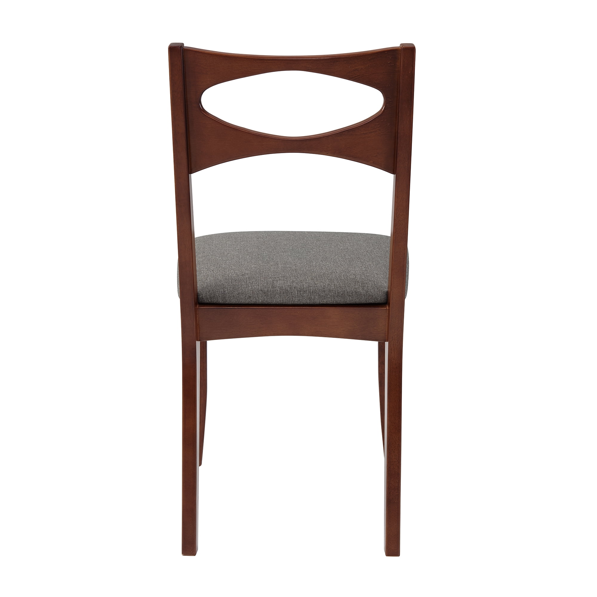 Lyon Mid Century Set of 2 Upholstered Acorn Dining Chairs by Manor Park
