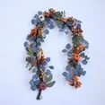 thumbnail image 7 of A Halloween door hanging Autumn Garlands Pumpkin Berries Vine Flowers Thanksgiving Table Center Outdoor Autumn Decorations Autumn Halloween Family Fireplace Decorations, 7 of 7