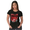 thumbnail image 4 of PACMAN Game On Ohio Buckeye State Women's T Shirt Ladies Tee Brisco Brands S, 4 of 5