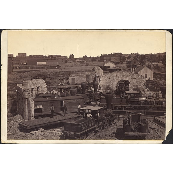 24"x36" Gallery Poster, Georgia, Atlanta, Round House NARA 533418