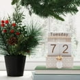 thumbnail image 3 of Pxyqht Wooden Calendar, Perpetual Calendar, Countdown Board, Desk Decorations, Home Ornaments, Ideal for Office and Living Room, 3 of 6