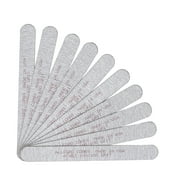 Allegro Combs 7 In. Nail Files Double Sided Wooden Emery Boards For Natural and Acrylic Grits 100 Zebra USA. 10 Pcs.