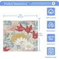 thumbnail image 4 of Vintage Wild Flowers Washcloth 12x12in Set, 2 Pack Absorbent Cotton Towel Square Kitchen Dishes Towels, Soft Cleaning Face Hand Towel Fast Drying, 4 of 7