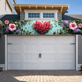thumbnail image 3 of Floral Backdrop Decoration with Roses and Hibiscus Heart Shape Design for Romantic Wedding Background Party Event Celebration Display Advertising Decor, 3 of 5
