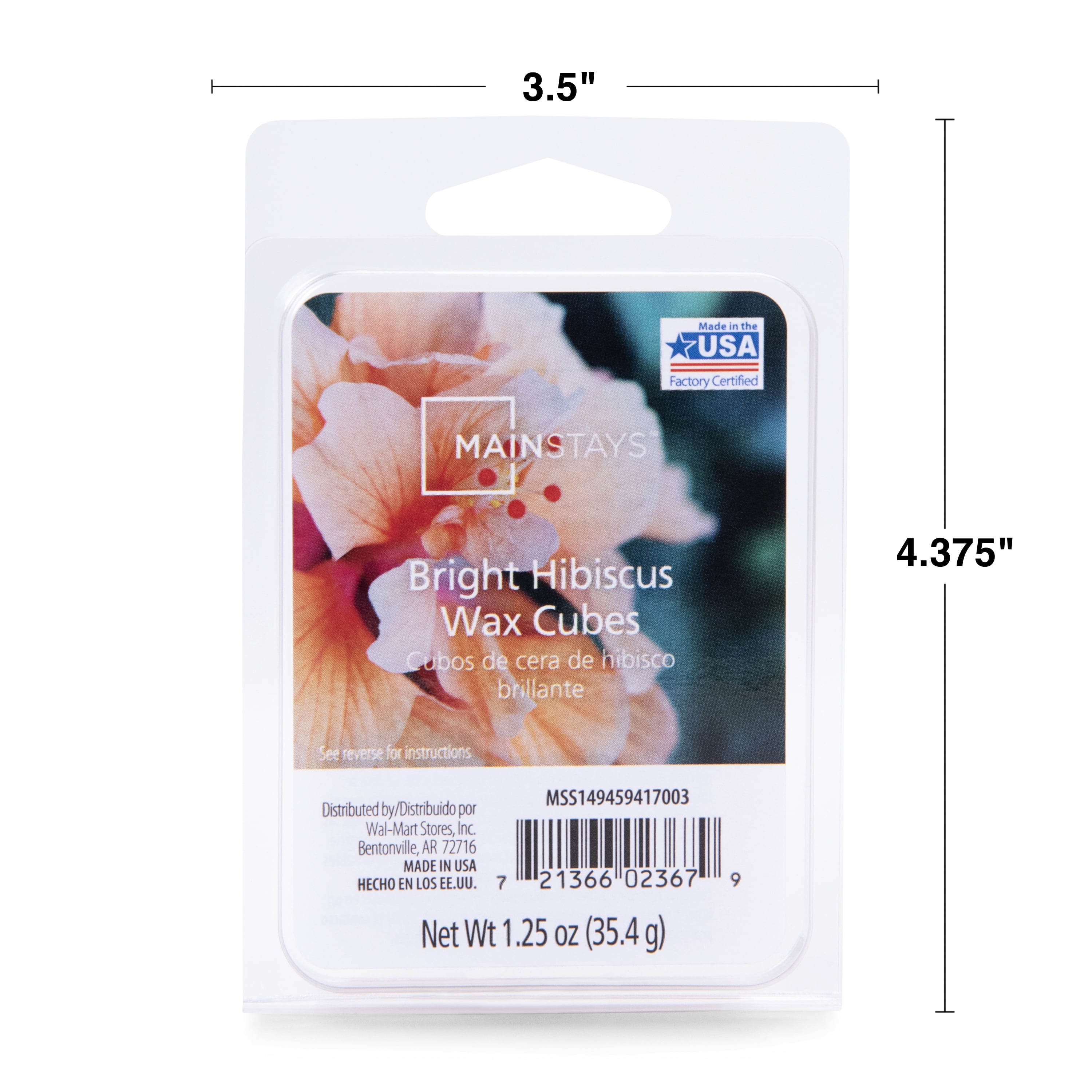 Mainstays 6 Cube Wax Melts, Limoncello Sugar Scent, 1.25 oz 