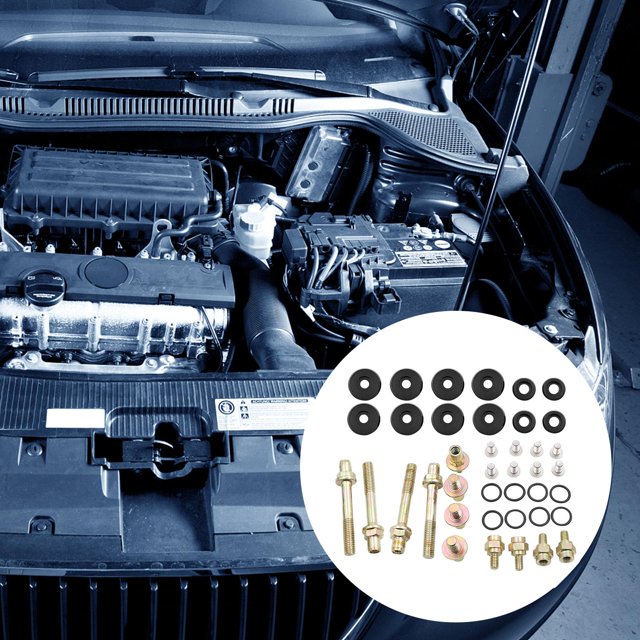de pernos de arandela de cubierta de válvula de motor de bajo para automóvil para B16A2 B16A3 B17A1 Premium reemplaza profesion Negro Yotijar Cubierta de la válvula del motor