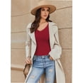 thumbnail image 6 of Long Sleeve Shirts for Women V Neck Basics Tops Lightweight Base Layer Slim Fit Top Undershirts, 6 of 6