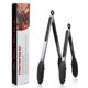 thumbnail image 1 of Pinzas de Cocina, Pinzas para Barbacoa en Acero Inox y Silicona, Pinzas para Ensalada y Servir con Consejos sin Rasguños y Mangos de Cojín de Silicona Anti-Deslizante (Negro, 9 y 12 Pulgadas), 1 of 5