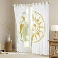 thumbnail image 3 of Homewish Moon Sun Curtains Pack of 2 (42x84 Each) for Teens Adults Female Men,Bohemian Theme Curtains Blackout,Exotic Style Bedroom Curtains,Ultra Soft Home Decor, 3 of 6