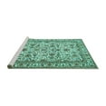 thumbnail image 2 of Ahgly Company Machine Washable Indoor Rectangle Persian Turquoise Blue Traditional Area Rugs, 7' x 10', 2 of 4