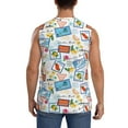 thumbnail image 4 of Balery Stamp Men's Sleeveless Muscle Shirts Workout Tank Top, Moisture Wicking, Odor Protection-3X-Large, 4 of 8