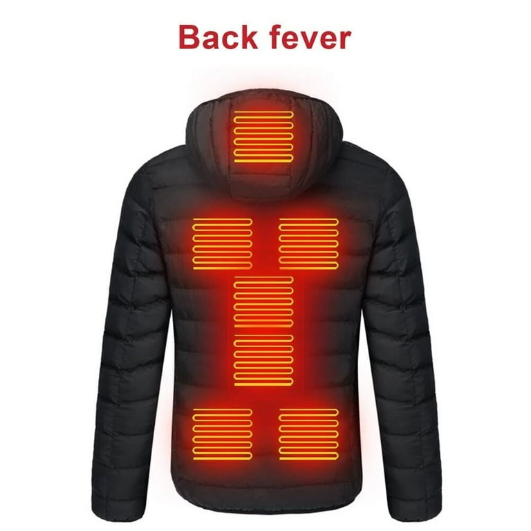 Men 9 Areas Heated Jacket USB Winter Outdoor Electric Heating Jackets Warm Sprot sale