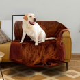 thumbnail image 4 of Waterproof Plush Pet Blanket Dog Blanket Water Resistant Coating Furniture Protector Cover Lightweight for Car Back Seat Reversible Washable, 4 of 5