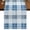 Blue, variant on Black Buffalo Plaid Burlap Cotton Table Runner 13x36 Inches Short, Farmhouse Modern Checkered Farmhouse Table Runners, Outdoor Dining Tablecloths Decor for Baby Shower/Party/Wedding