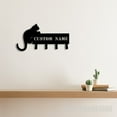 thumbnail image 5 of Craftnamesign Custom Cute Cat Metal Key Holder, Cat Lover Sign, Cat Metal Coat Rack, Cat Wall Decor, 5 of 5