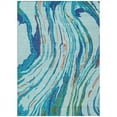 thumbnail image 2 of Addison Rugs Chantille Indoor/Outdoor Transitional Swirls Blue Washable Rectangle Rug, 9' x 12', 2 of 6