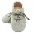 thumbnail image 5 of Baby Kids Soft Sole Moccasin Boys Girls Toddler Suede Leather Crib Shoes,0-18M, 5 of 11